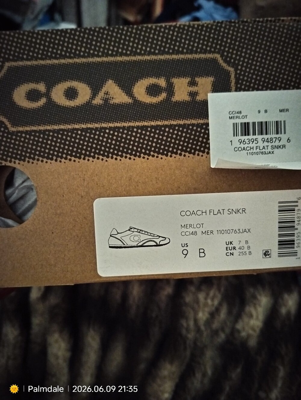 Coach Black Box with White Logo